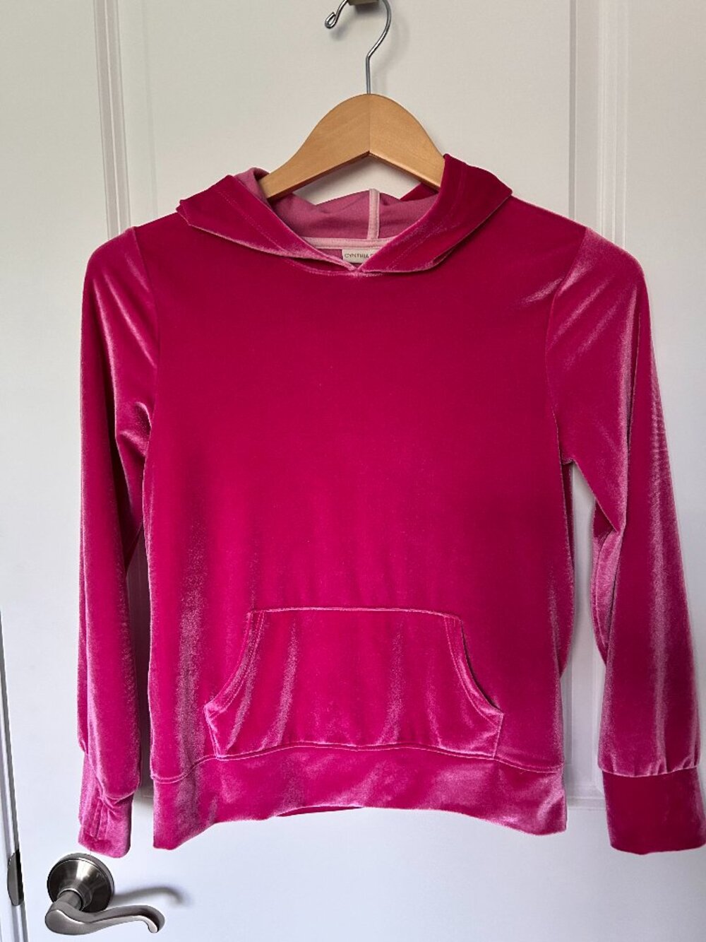 Cynthia Rowley Girls Size 10/12 Velour Hoodie